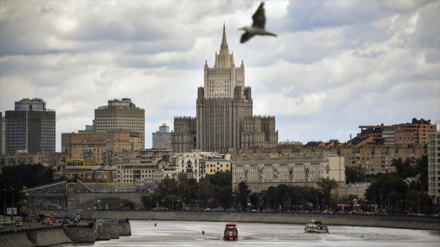 El Ministerio de Asuntos Exteriores de Rusia, 16 de agosto de 2019. (Foto: AFP)