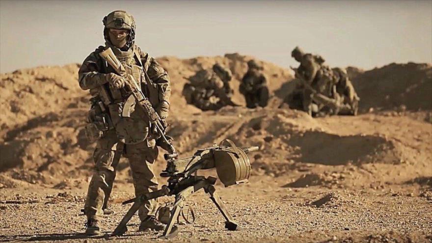 Fuerzas especiales rusas en una oepraicón cerca de Palmira (Siria).