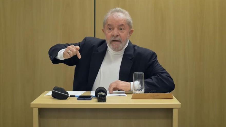 El expresidente de Brasil, Luiz Inácio Lula de Silva, durante una entrevista, 16 de agosto de 2019.