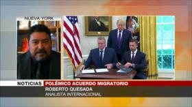 Quesada: Acuerdo migratorio entre EEUU y Guatemala es inhumano