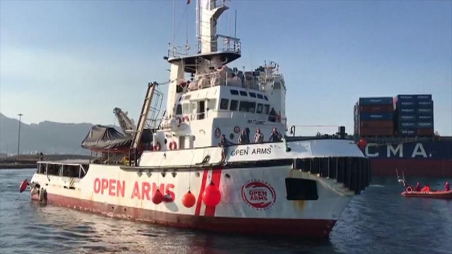 El buque Open Arms rechaza desembarcar en España