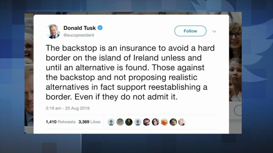 UE rechaza pedido de Londres de eliminar salvaguarda para Irlanda