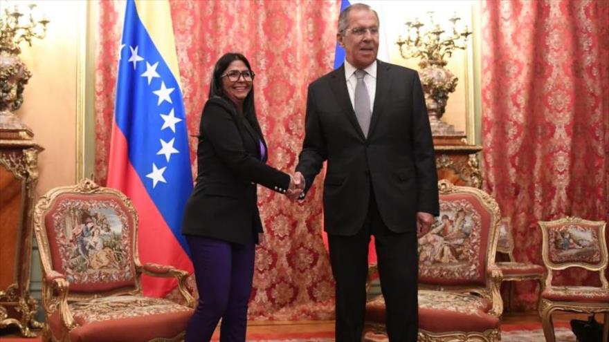 Rodríguez transmite un mensaje de agradecimiento de Maduro a Putin