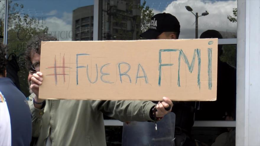 Demandan al FMI por inconstitucionalidad en Ecuador
