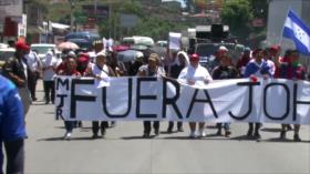 Plataforma Ampliada marcha contra el presidente hondureño