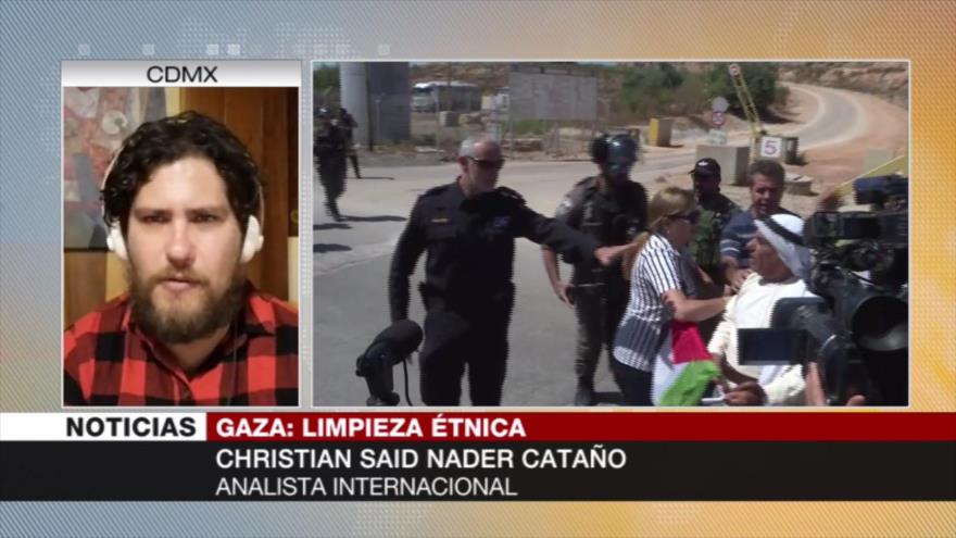 Christian Said: Israel promueve una limpieza étnica en Gaza