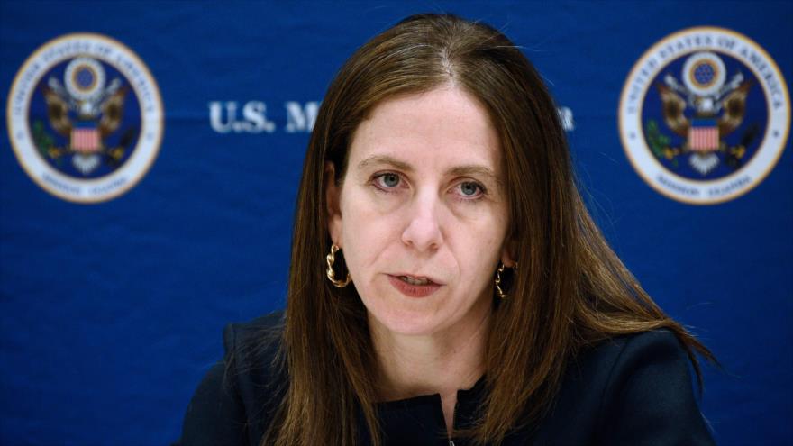 La subsecretaria para Terrorismo e Inteligencia Financiera del Departamento del Tesoro de EE.UU., Sigal Mandelker, 8 de noviembre de 2018. (Foto: AFP)