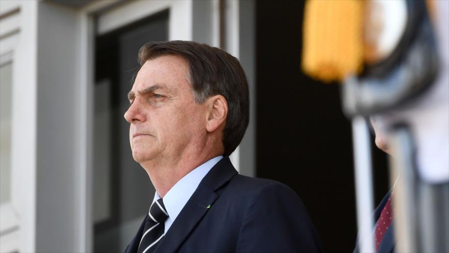 El presidente de Brasil, Jair Bolsonaro, en el palacio de Brasilia, 31 de julio de 2019. (Foto: AFP)