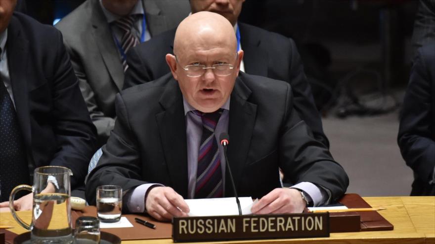 El embajador de Rusia ante la Organización de las Naciones Unidas (ONU), Vasili Nebenzia.