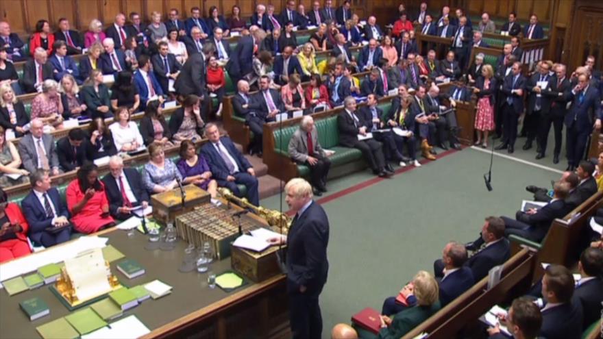 El Parlamento británico durante una votación, 3 de septiembre de 2019. (Foto: AFP)