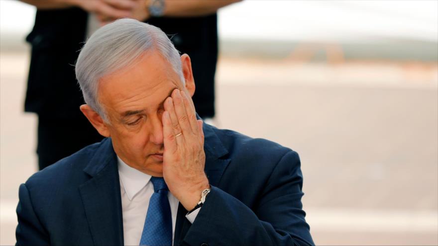 El premier israelí, Benjamín Netanyahu, en un acto público en una localidad cisjordana, 1 de septiembre de 2019. (Foto: AFP)