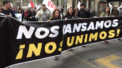 No consigue detener protesta nacional en Chile