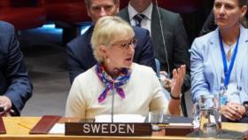Renuncia canciller sueca Wallstrom, crítica a crímenes de Israel 