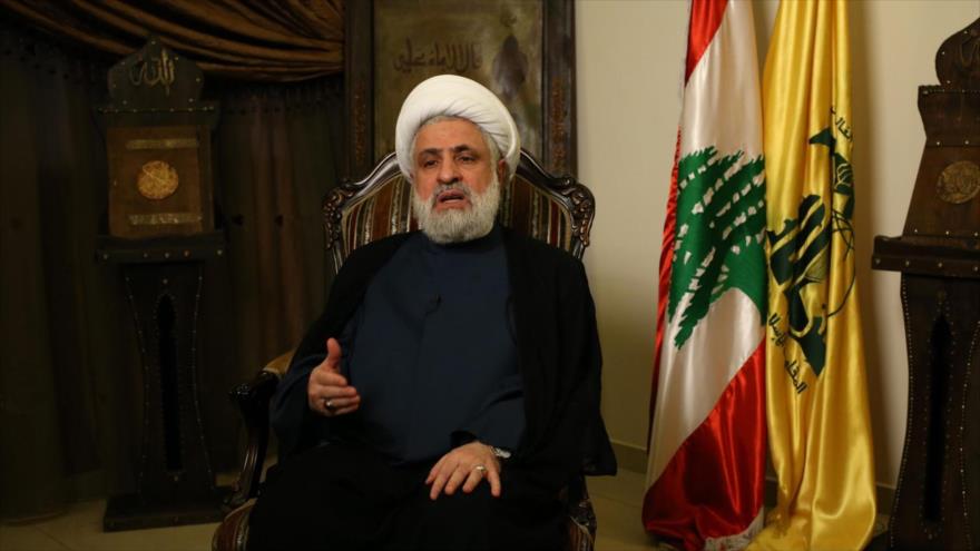 El vicesecretario general del Movimiento de Resistencia Islámica de El Líbano (Hezbolá), el sheij Naim Qasem.