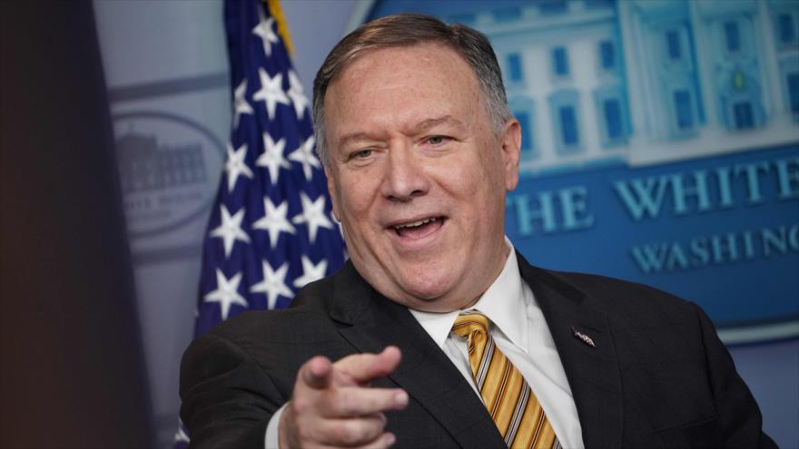 El secretario de Estado de EE.UU., Mike Pompeo, en una conferencia de prensa en la Casa Blanca, 10 de septiembre de 2019. (Foto: AFP)