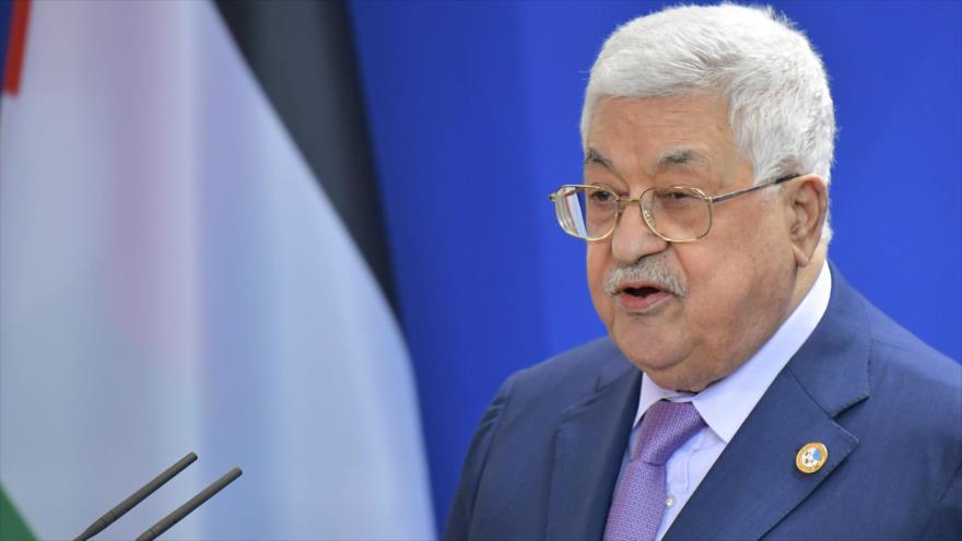 El presidente palestino, Mahmud Abás, ofrece un discurso en Berlín (Alemania), 29 de agosto de 2019. (Foto: AFP)