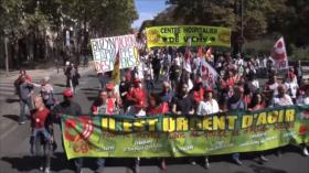 La sanidad francesa protesta contra política de Emmanuel Macron