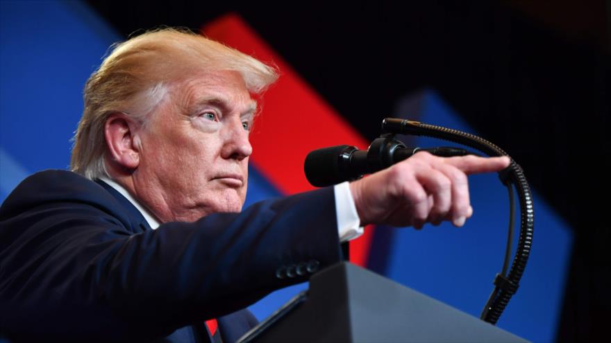 El presidente de EE.UU., Donald Trump, ofrece un discurso en la Casa Blanca, 12 de septiembre de 2019. (Foto: AFP)