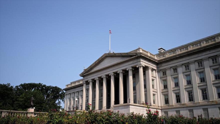 La sede del Departamento del Tesoro de Estados Unidos en Washington, capital.