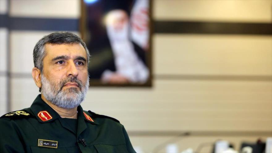 El comandante de la División Aeroespacial del Cuerpo de Guardianes de la Revolución Islámica (CGRI) de Irán, el general de brigada Amir Ali Hayizade.