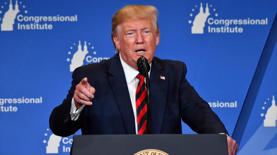 El presidente de EE.UU., Donald Trump, ofrece un discurso en Maryland, 12 de septiembre de 2019. (Foto: AFP)