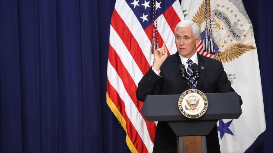 El vicepresidente estadounidense, Mike Pence, durante una ceremonia en Washington D.C., 17 de septiembre de 2019. (Foto: AFP)