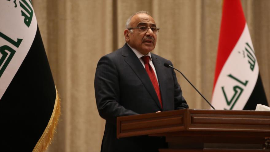 El primer ministro de Irak, Adel Abdul-Mahdi, habla en el Parlamento, Bagdad, 24 de octubre de 2018. (Foto: AFP)