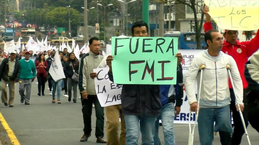 Trabajadores de Ecuador piden referéndum para sacar al FMI | HISPANTV