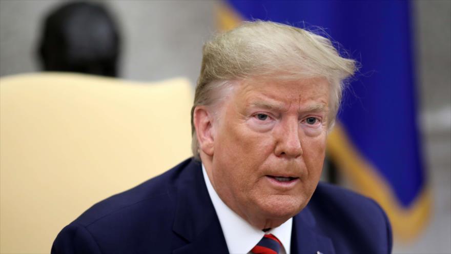 El presidente de EE.UU., Donald Trump, habla en la Oficina Oval en la Casa Blanca, en Washington, 20 de septiembre de 2019. (Foto: AFP)