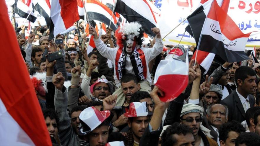Yemeníes conmemoran quinto aniversario de su revolución