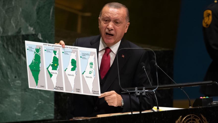 Erdogan denuncia ante ONU crímenes de Israel en territorios palestinos