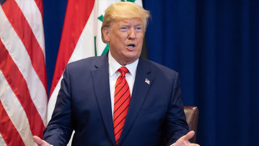 El presidente de EE.UU., Donald Trump, en una reunión al margen de la Asamblea General de la ONU en Nueva York, 24 de septiembre de 2019. (Foto: AFP)