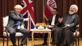 ‘Risa e ironía’: Rohani recuerda a Johnson inestabilidad británica
