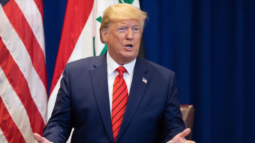 El presidente de EE.UU., Donald Trump, en una reunión al margen de la Asamblea General de la ONU en Nueva York, 24 de septiembre de 2019. (Foto: AFP)