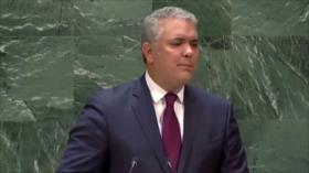 Controversial foto muestra el presidente de Colombia en la ONU