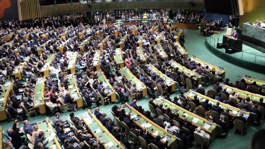 El 74.º período de sesiones de la Asamblea General de las Naciones Unidas (AGNU) en nueva York, 24 de septiembre de 2019. (Foto: AFP)