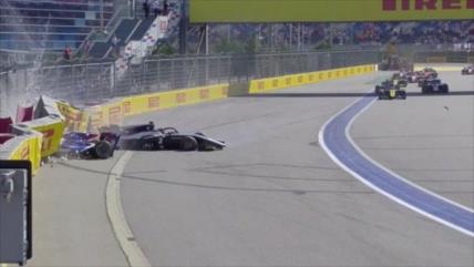 Vídeo: Dos pilotos de Fórmula 2 protagonizan choque escalofriante