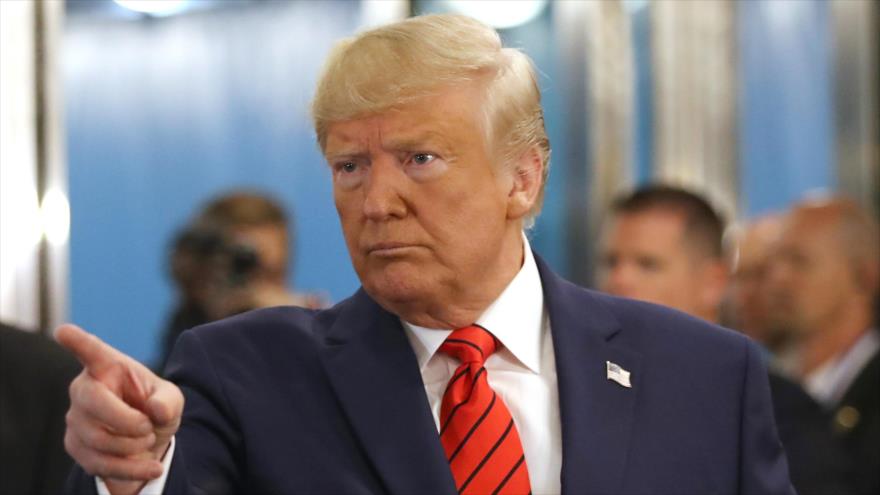 El presidente de EE.UU., Donald Trump, habla ante la prensa en la sede de la ONU en Nueva York, 24 de septiembre de 2019. (Foto: AFP)