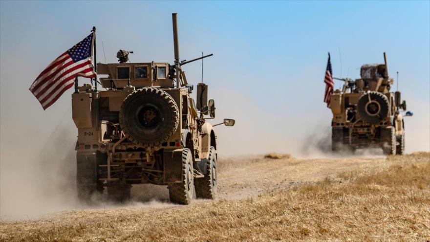 Dos vehículos blindados de EE.UU., desplegados en el norte de Siria, 8 de septiembre de 2019. (Foto: AFP)