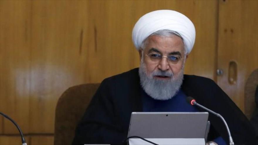 El presidente de Irán, Hasan Rohani, durante una reunión en Teherán (capital), 2 de octubre de 2019.