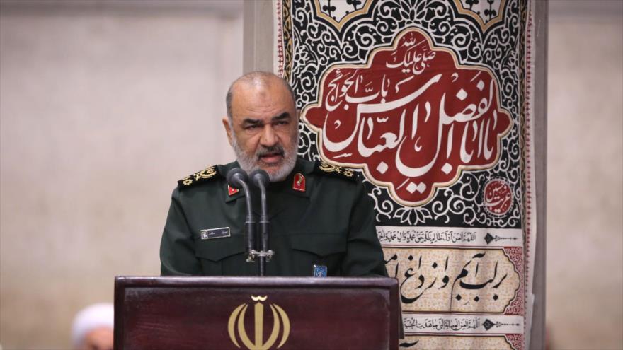 El comandante en jefe del CGRI de Irán, el general de división Hosein Salami, en una reunión en Teherán, 2 de octubre de 2019. (Foto: Khamenei.ir)