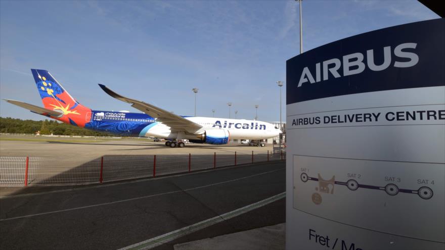 El centro de entrega de Airbus en Colomiers, suroeste de Francia, 27 de septiembre de 2019. (Foto: AFP)