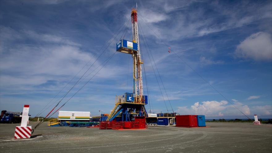 Pozo petrolero en el nuevo complejo de producción de Boca de Jaruco en Mayabeque, Cuba, 4 de octubre de 2019. (Foto: AFP)