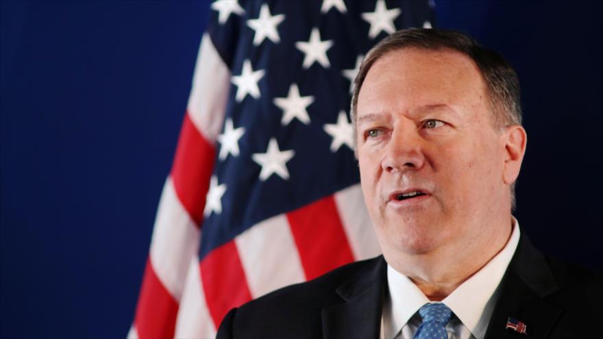 El secretario de Estado de EE.UU., Mike Pompeo, pronuncia un discurso en Atenas, capital de Grecia, 5 de octubre de 2019. (Foto: AFP)
