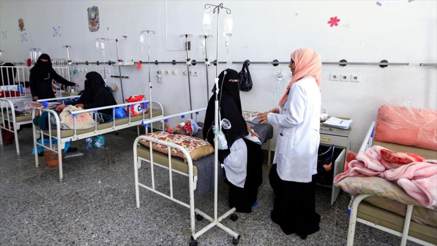 Mujeres yemeníes en una hospital en Saná (la capital), 11 de junio de 2019. (Foto: AFP)