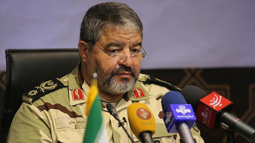 El jefe de la Organización de Defensa Pasiva de Irán, el general de brigada Qolamreza Yalali.