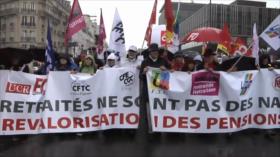 Pensionistas franceses contra la política del Gobierno de Macron
