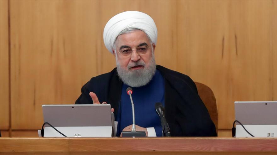 El presidente iraní, Hasan Rohani, durante una reunión de su Gabinete en Teherán (capital persa), 9 de octubre de 2019. (Foto: President.ir)