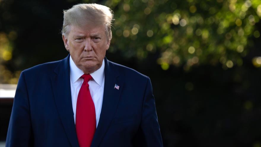 El presidente de Estados Unidos, Donald Trump, en los jardines de la Casa Blanca, 10 de octubre de 2019. (Foto: AFP)