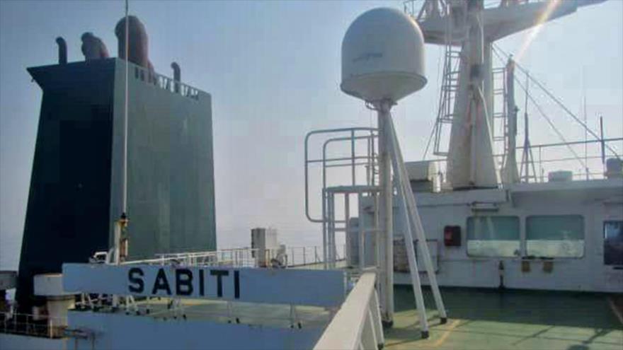 
El petrolero iraní Sabiti navega en el mar Rojo, 10 de octubre de 2019. (Foto: IRIB)
